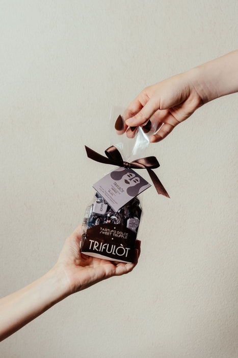TRIFULOT® - SWEET TRUFFLE CHOCOLATE RASPBERRY - bag  6.34 oz (copia) - Tartuflanghe USA