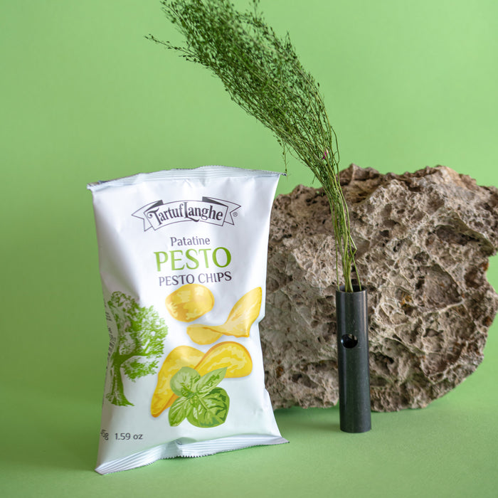 PESTO CHIPS: with freeze dried pesto 3.53 oz - TARTUFLANGHE USA