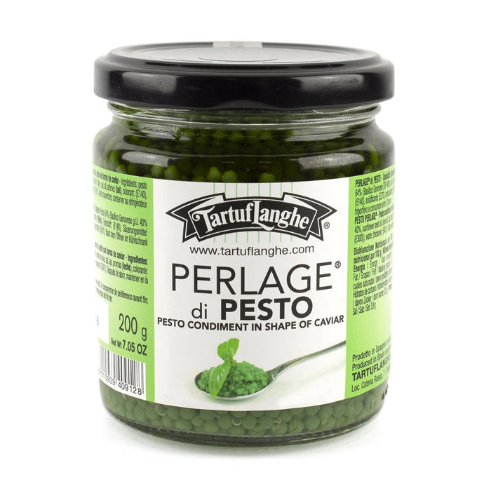 PESTO PERLAGE pearls of pesto sauce  (7.05 Oz) - TARTUFLANGHE USA